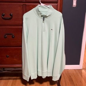 Men’s vineyard vines quarter zip green XXL NWOT